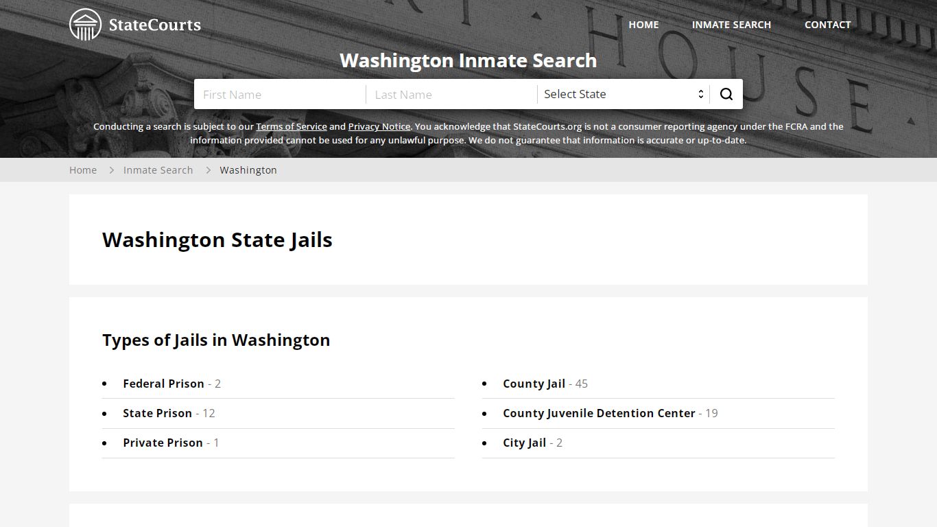 What are Washington Inmate Records? - State Courts